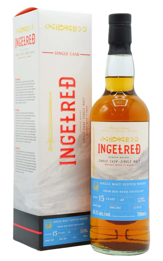Ben Nevis Ingelred Single Cask #609 15 Year Old 2007 Vintage Single Malt Scotch Whisky | 700ML - Whiskey