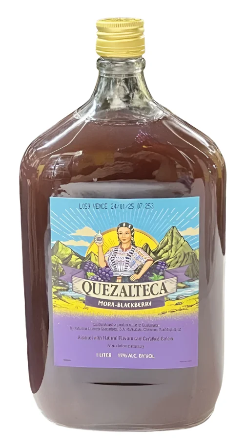 Quezalteca Blackberry Aguardiente | 1L - Liqueur