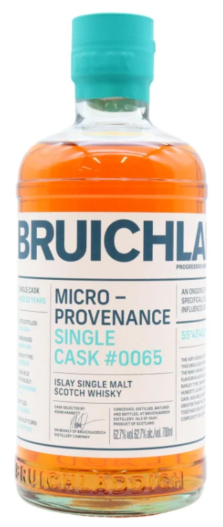 Bruichladdich Micro Provenance Single Cask #0065 10 Year Old · 2014 Vintage Single Malt Scotch Whisky | 700ML - Whiskey