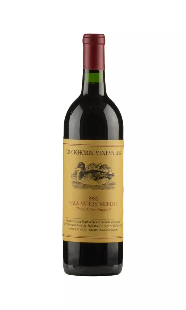 1986 | Duckhorn Vineyards | Three Palms Vineyard Merlot - Wine