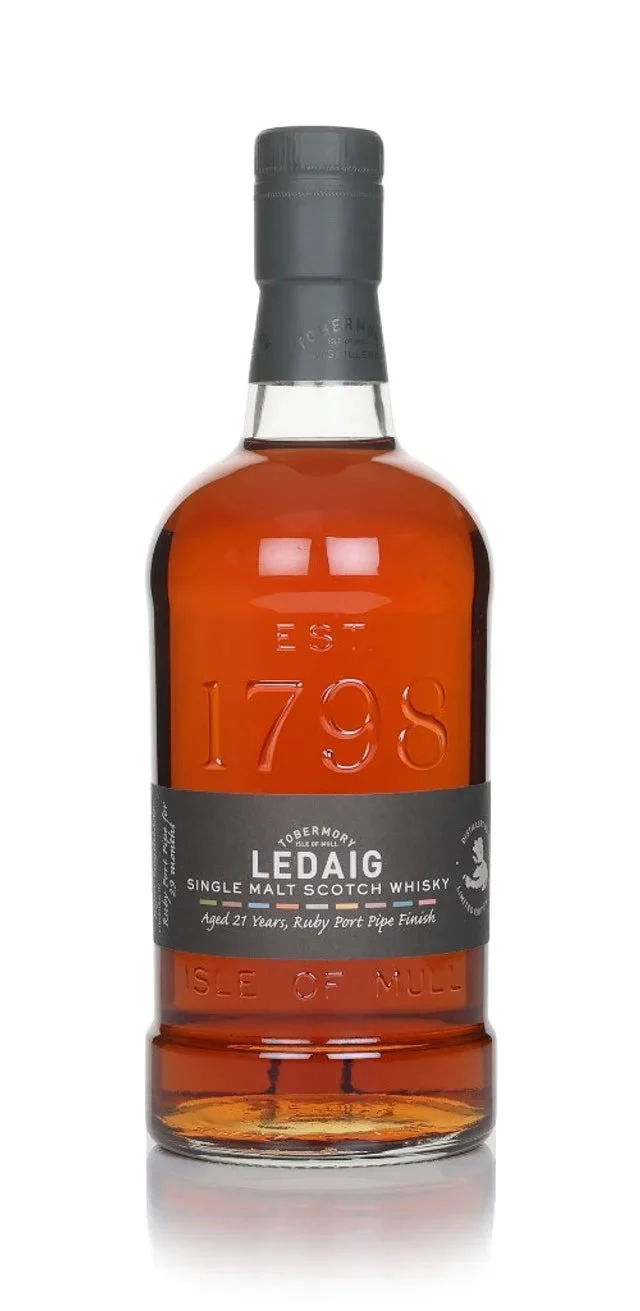 Ledaig 21 Year Old 1997 - Ruby Port Pipe Finish Single Malt Scotch Whisky | 700ML
