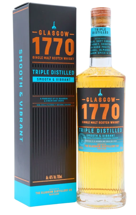 Glasgow 1770 Triple Distilled Single Malt Scotch Whisky | 700ML - Whiskey