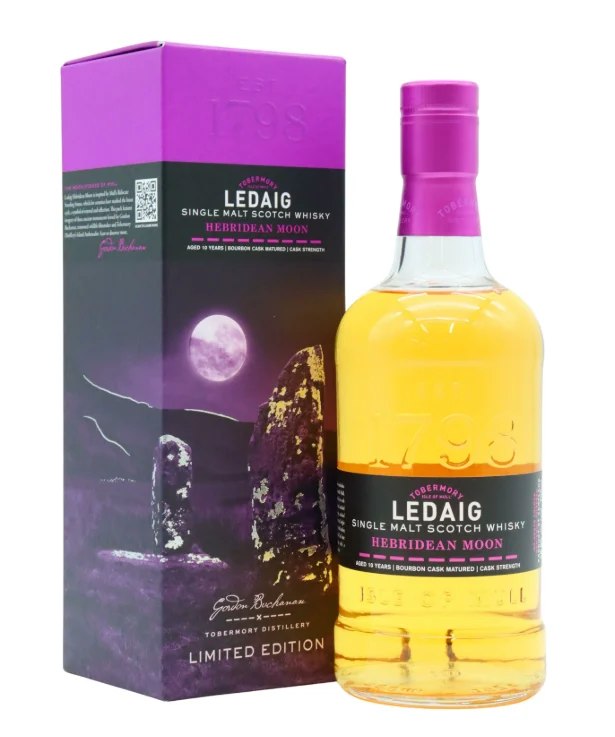 Ledaig Hebridean Moon Cask Strength 10 Year Old Single Malt Scotch Whisky | 700ML - Whiskey