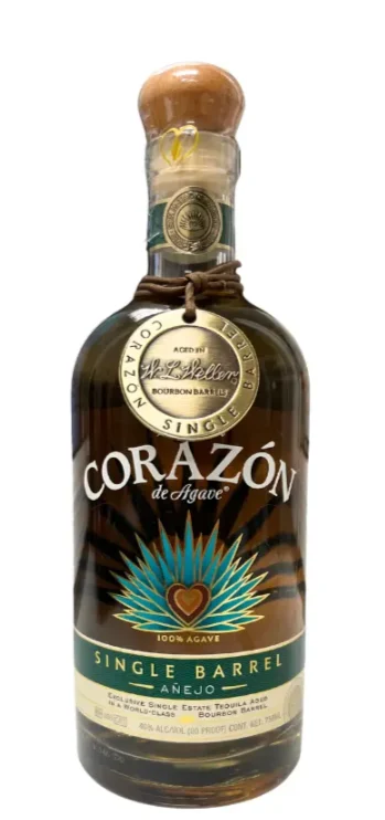 Corazon Single Barrel Anejo Aged in W.L. Weller Bourbon Barrels - Tequila