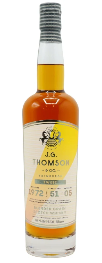 J.G. Thomson 51 Year Old 1972 Vintage Blended Grain Scotch Whisky | 700ML - Whiskey