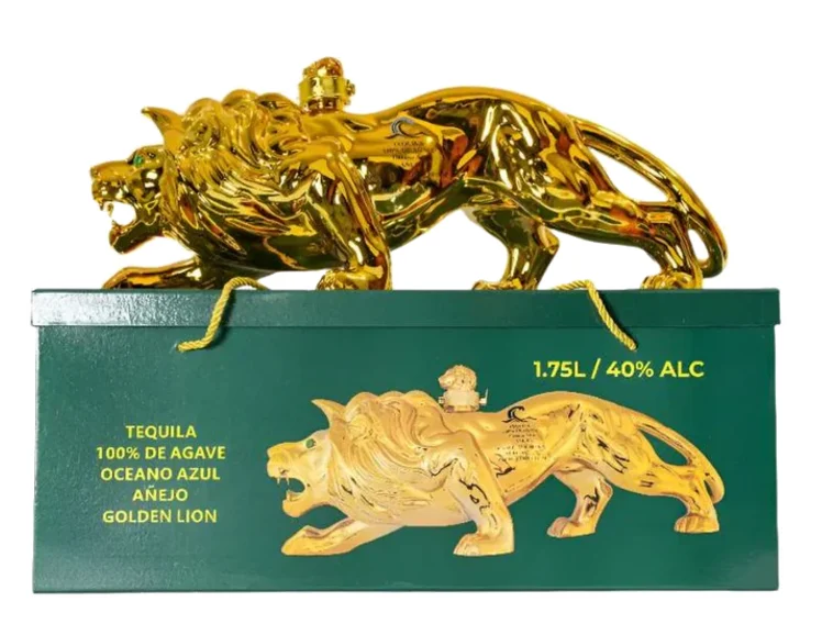 Oceano Azul Golden Lion Anejo Tequila | 1.75L