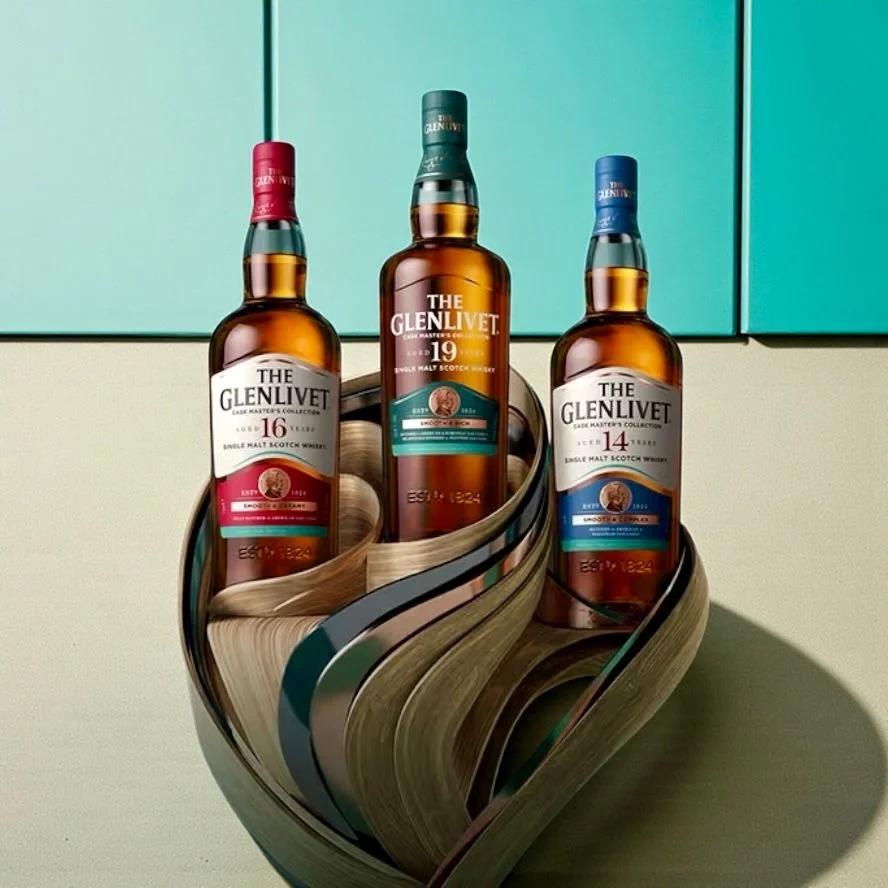 The Glenlivet Cask Masters Collection | 2025 Travel Exclusive | (3) Bottle Bundle - Whiskey