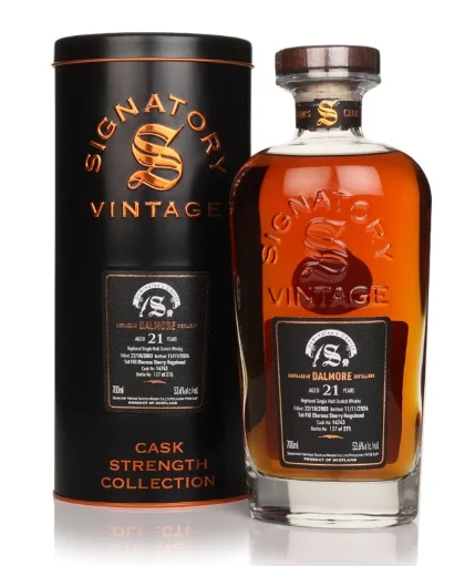 Dalmore 21 Year Old 2003 Cask #14743 Cask Strength Collection Signatory Single Malt Scotch Whisky | 700ML - Whiskey