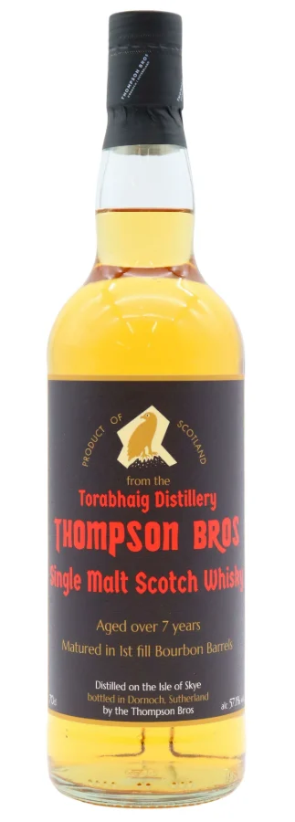Torabhaig Thompson Bros 7 Year Old · 2018 Vintage Single Malt Scotch Whisky | 700ML - Whiskey