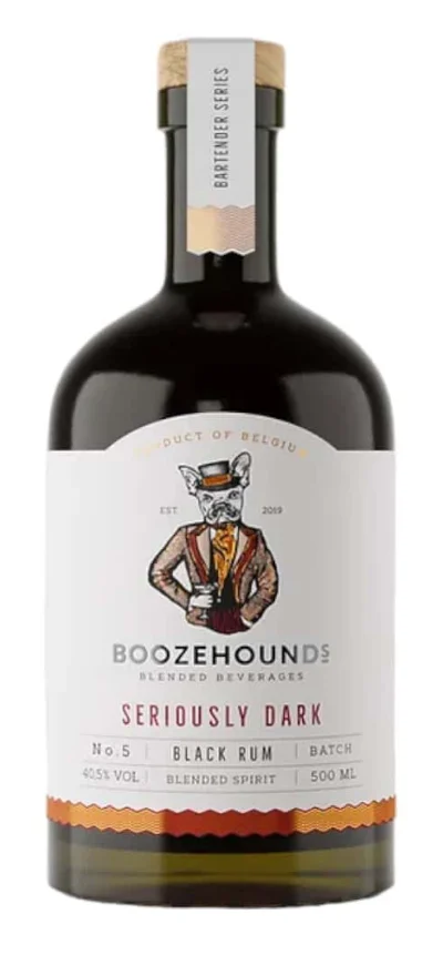 Boozehounds Seriously Dark Black Rum | 500ML