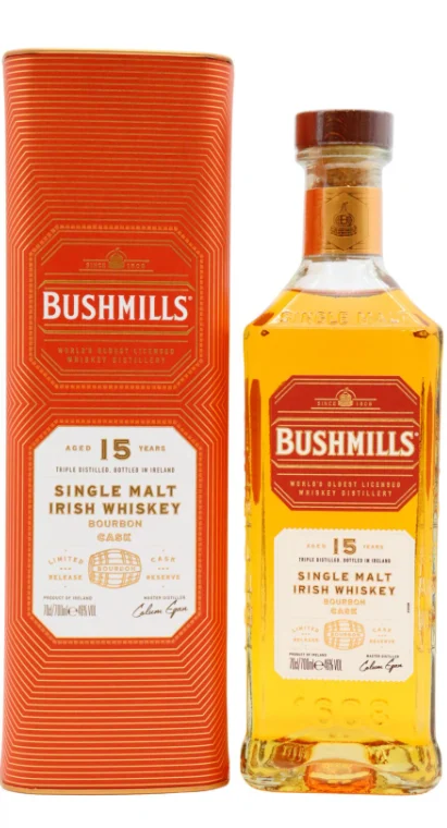 Bushmills Bourbon Cask Limited Release 15 Year Old Single Malt Irish Whiskey | 700ML