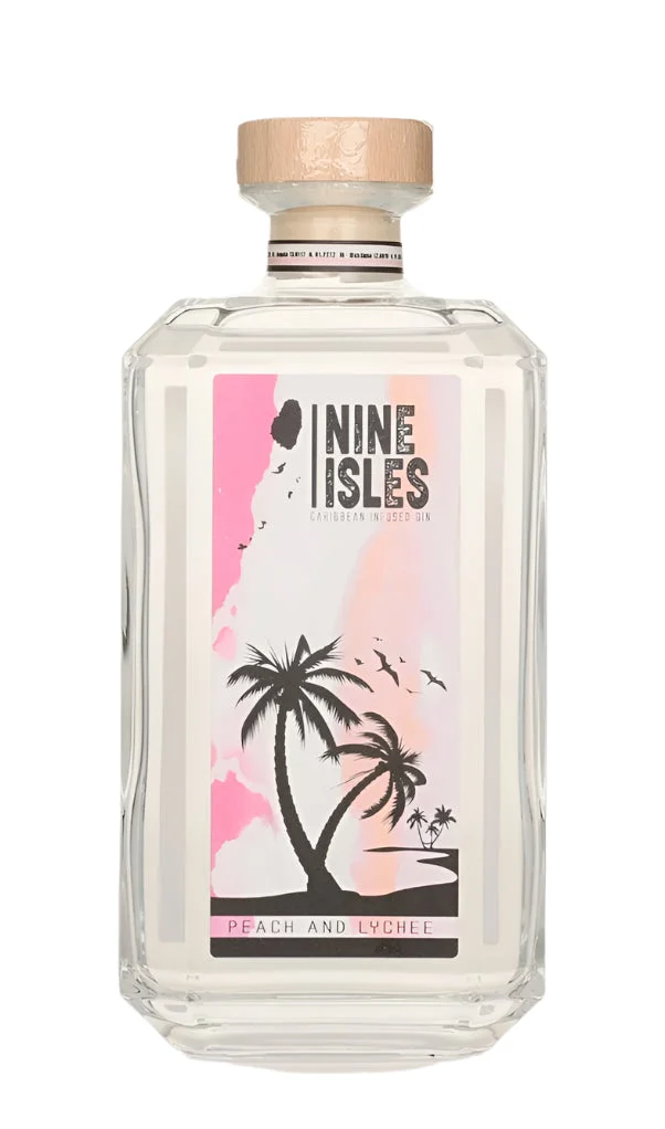 Nine Isles Peach And Lychee Gin | 700ML