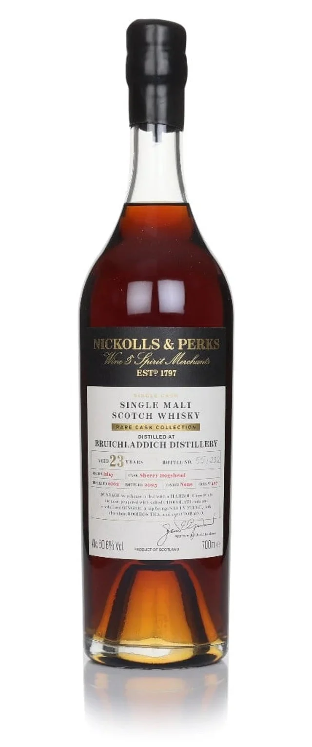 Bruichladdich 23 Year Old 2002 Cask #427 – Nickolls & Perks Rare Cask Collection Single Malt Scotch Whisky | 700ML - Whiskey