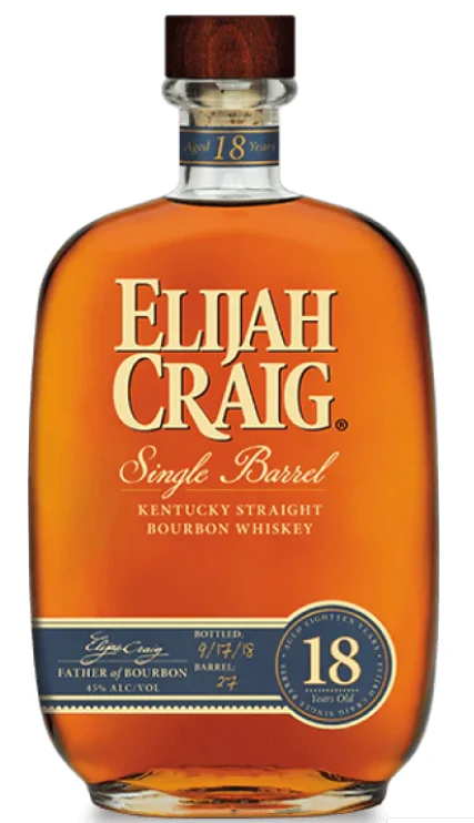 Elijah Craig 2017 Single Barrel #4339 18 Year Old Kentucky Straight Bourbon Whiskey