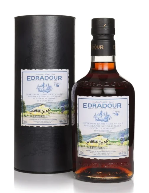 Edradour 10 Year Old SCAA Charity Bottling Single Malt Scotch Whisky | 700ML - Whiskey