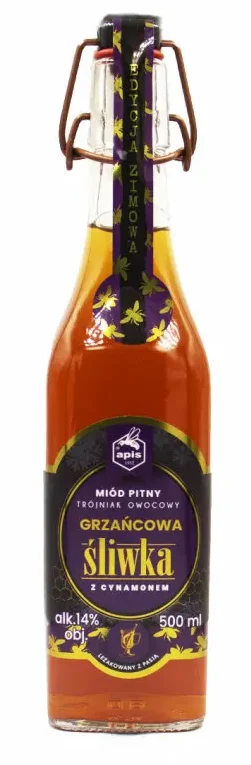 Miod Pitny Trojniak Grzancowa Sliwka z Cynamonem | 500ML - Spirit