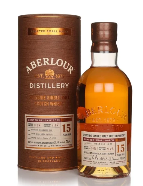 Aberlour 15 Year Old Cask Strength Limited Release 2023 Single Malt Scotch Whisky | 700ML - Whiskey