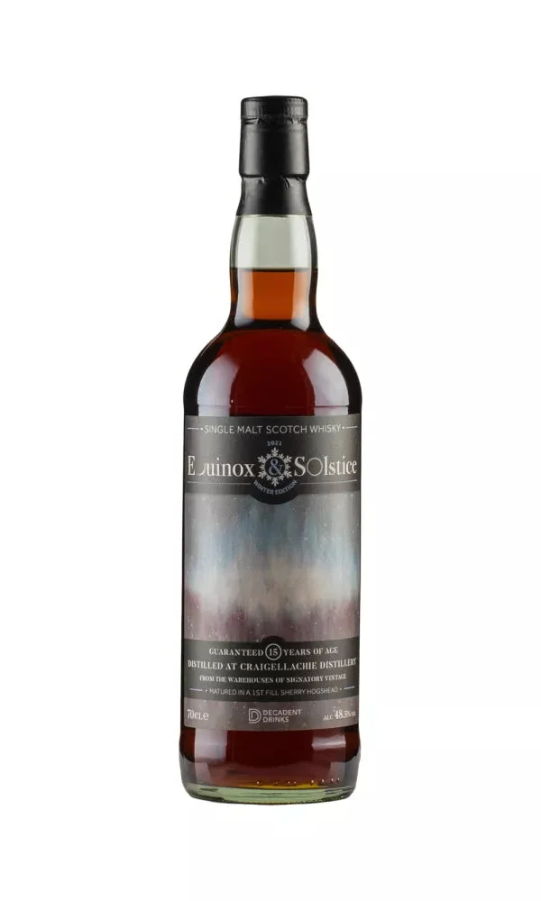 Craigellachie 15 Year Old Equinox & Solstice Single Malt Scotch Whisky | 700ML - Whiskey