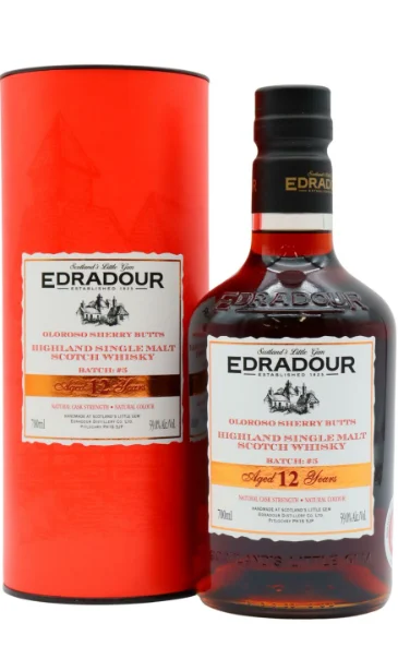 Edradour Cask Strength Batch #5 12 Year Old Single Malt Scotch Whisky | 700ML - Whiskey