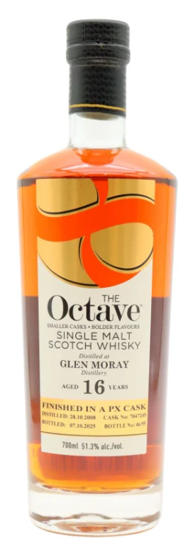 Glen Moray The Octave - Single Pedro Ximenez Cask #7047245 16 Year Old · 2008 Vintage Single Malt Scotch Whisky | 700ML
