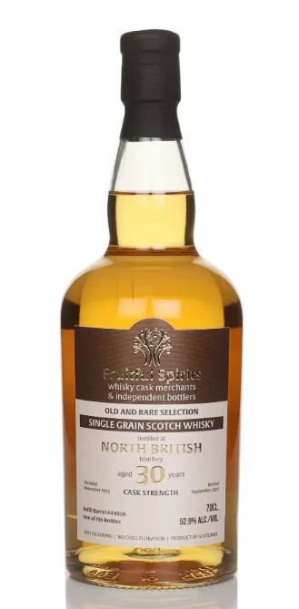 North British 30 Year Old 1993 Cask #49608 Old and Rare Selection Fruitful Spirits Single Grain Scotch Whisky | 700ML - Whiskey