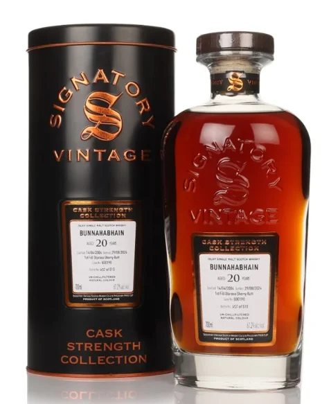 Bunnahabhain 20 Year Old 2004 Cask #800190 Cask Strength Collection Signatory Single Malt Scotch Whisky | 700ML - Whiskey