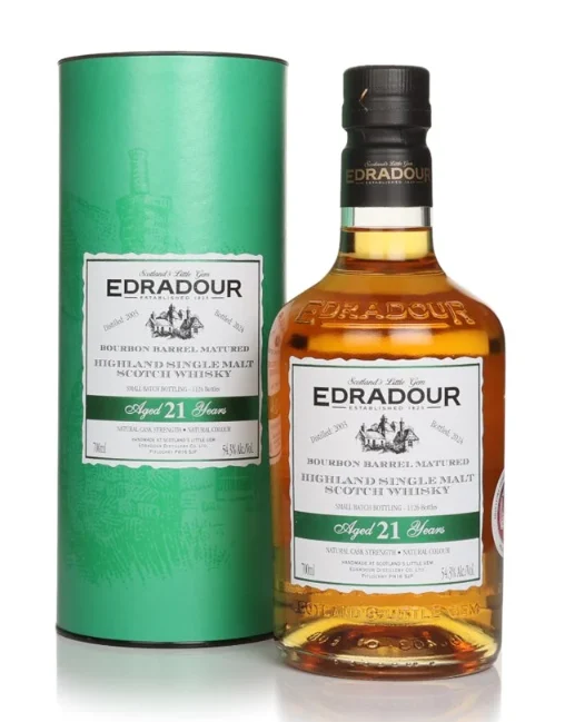 Edradour 21 Year Old 2003 Bourbon Barrel Matured Single Malt Scotch Whisky | 700ML - Whiskey