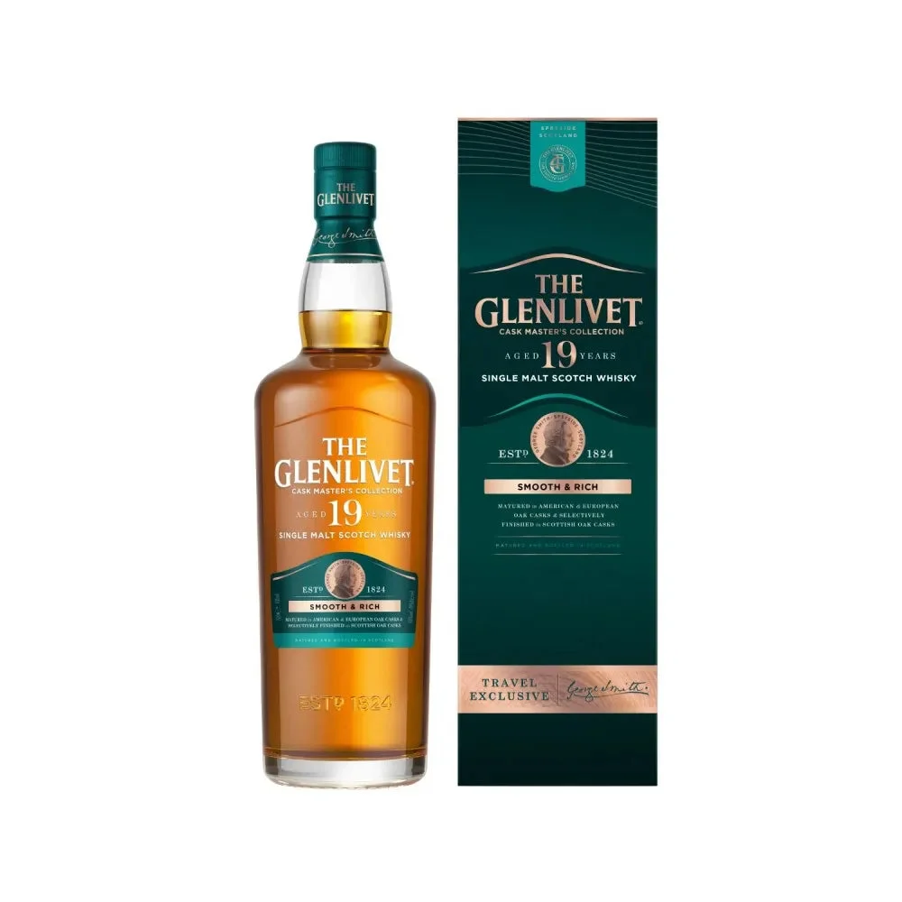The Glenlivet Cask Masters Collection | 19 Year Old | Smooth & Rich Scotch Whisky | 700ML - Whiskey