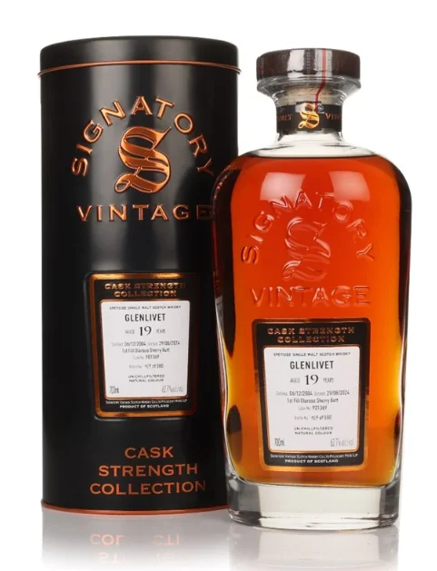Glenlivet 19 Year Old 2004 Cask #901369 Cask Strength Collection Signatory Single Malt Scotch Whisky | 700ML - Whiskey