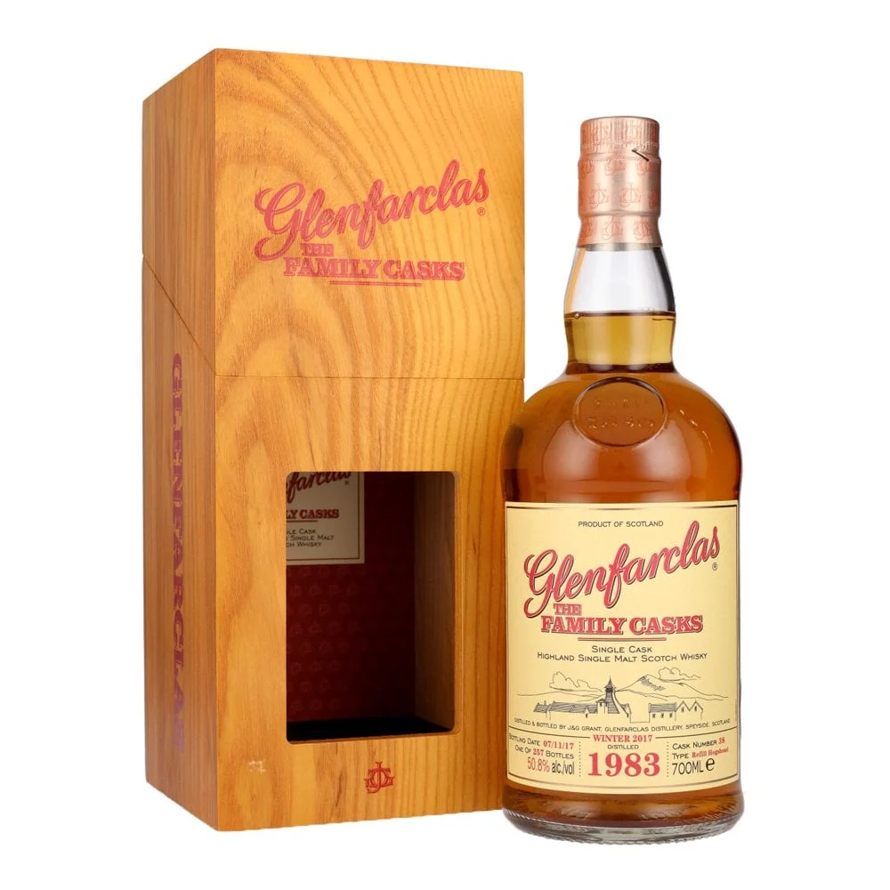 Glenfarclas | 34 Year Old | Family Cask 1983 Cask #38 | Winter 2017 Single Malt Scotch Whisky | 700ML - Whiskey
