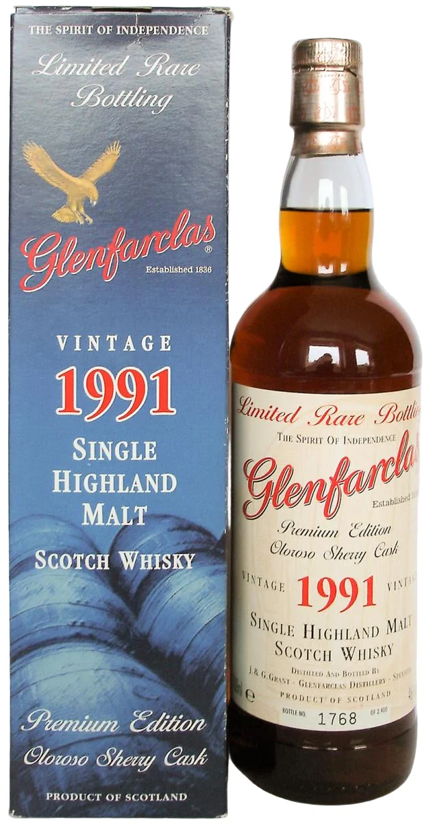 Glenfarclas | Vintage 1991 The Spirit of Independence | Oloroso Sherry Cask Scotch Whisky | Limited Edition | 700ML - Whiskey
