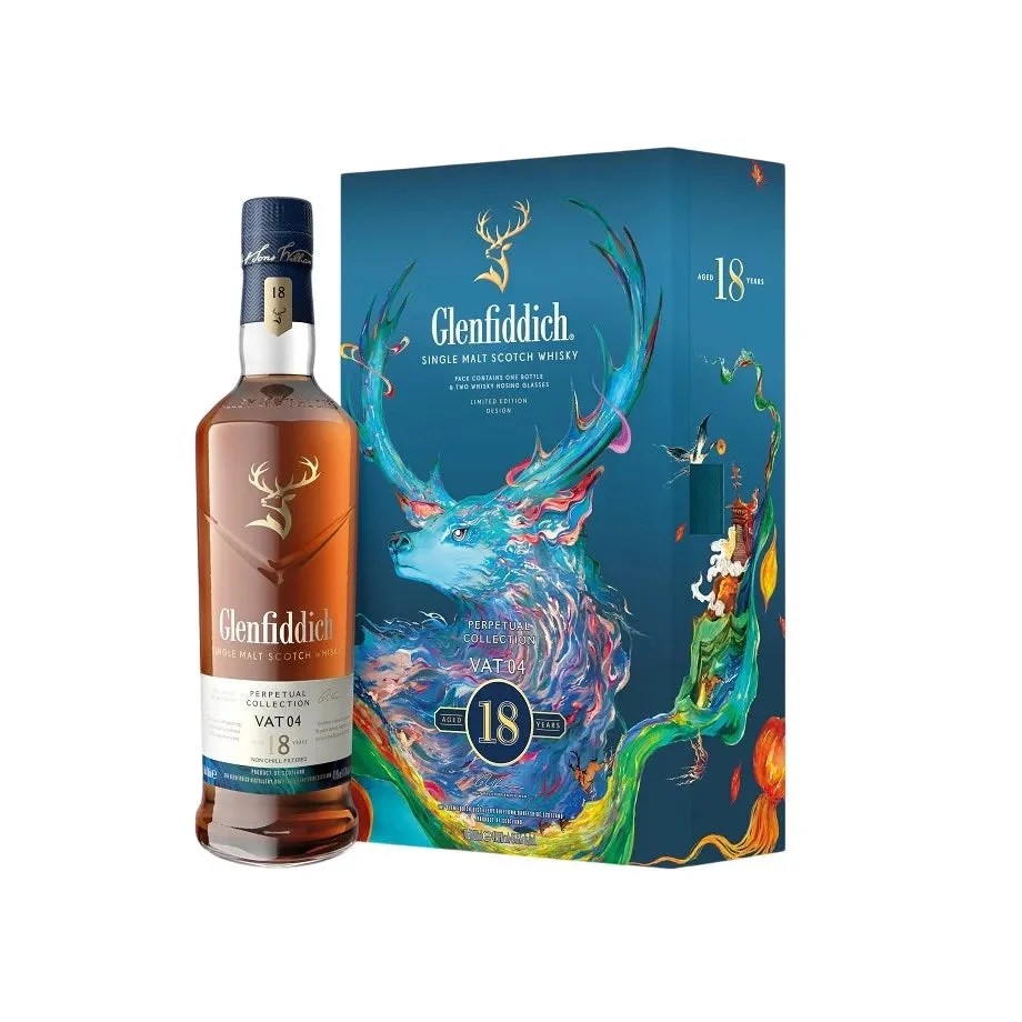 Glenfiddich | 18 Year Old | Perpetual Collection VAT 04 | Single Malt Scotch Whisky | 2025 Limited Design Edition | 700ML - Whiskey