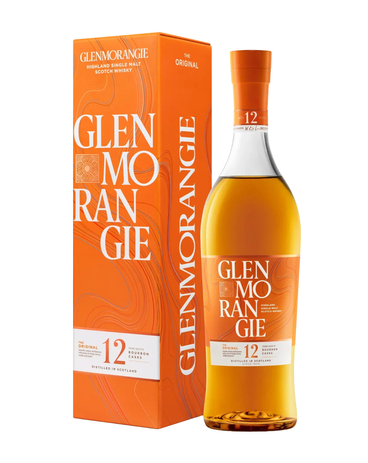 Glenmorangie | 12 Year Old | The Original Bourbon Cask | Highland Single Malt Scotch Whisky - Whiskey