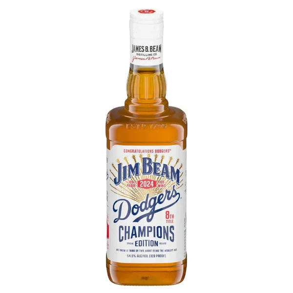 Jim Beam Dodgers Champions Edition 2024 Straight Bourbon Whiskey