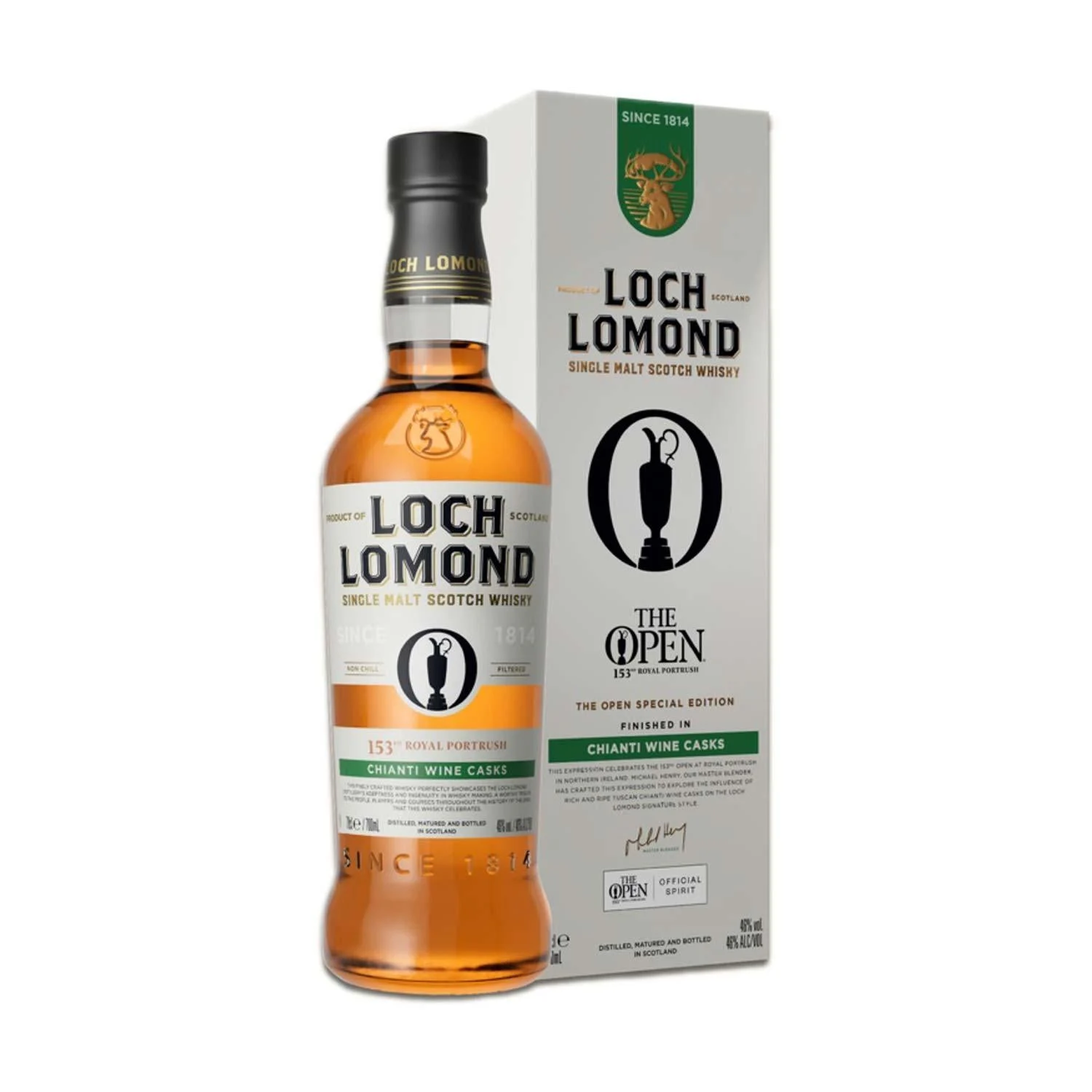 Loch Lomond 153rd Royal Portrush Finished In Chianti Wine Casks Single Malt Scotch Whisky - Whiskey