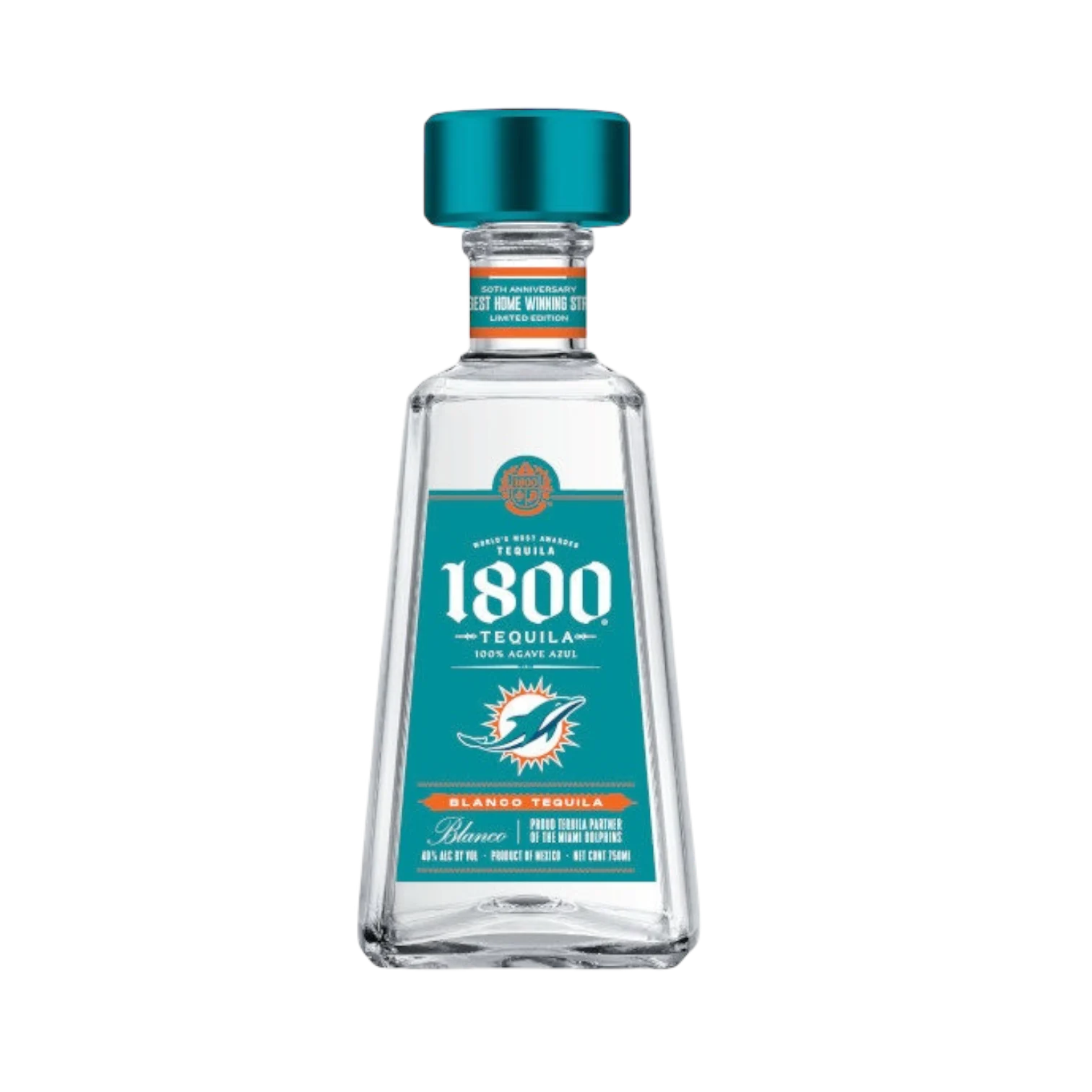 1800® Miami Dolphins Blanco Tequila | Commemorate 2024 Limited Edition