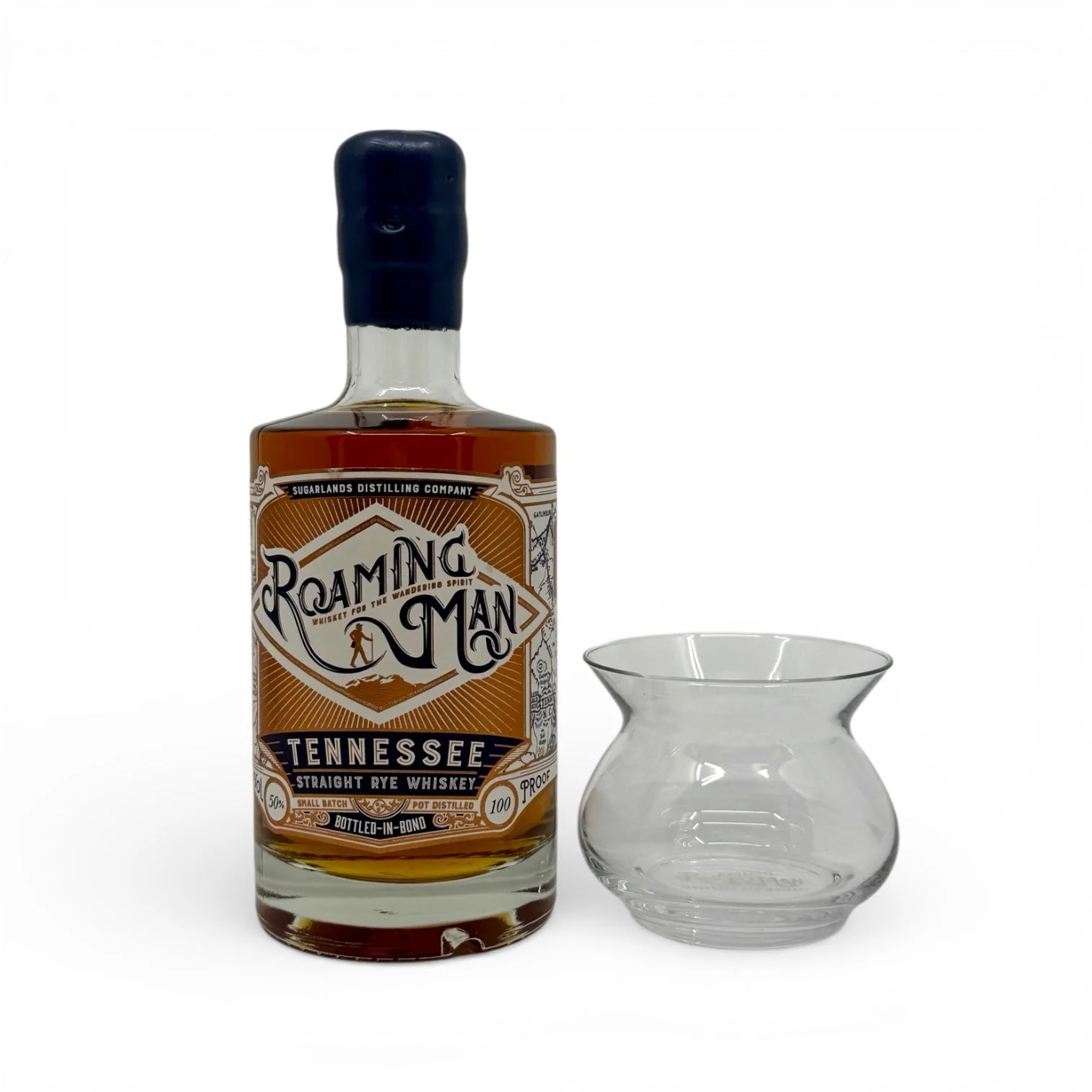 Roaming Man [Bottled in Bond] Tennessee Straight Rye Whiskey w/ Limited Edition Glass - Whisky