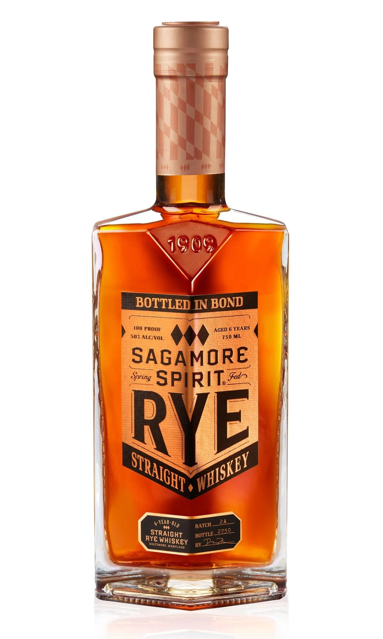 Sagamore Spirit | 6 Year Old | Bottled In Bond Straight Rye Whiskey