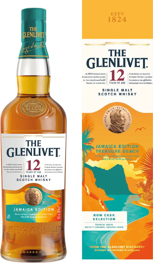 The Glenlivet 12 Year Old Jamaica Edition Single Malt Scotch Whisky - Whiskey