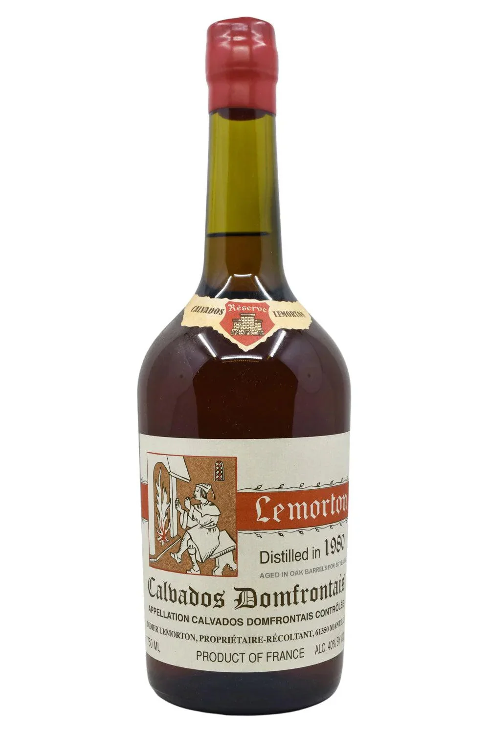 Lemorton Vintage 1980 Calvados Domfrontais - Brandy
