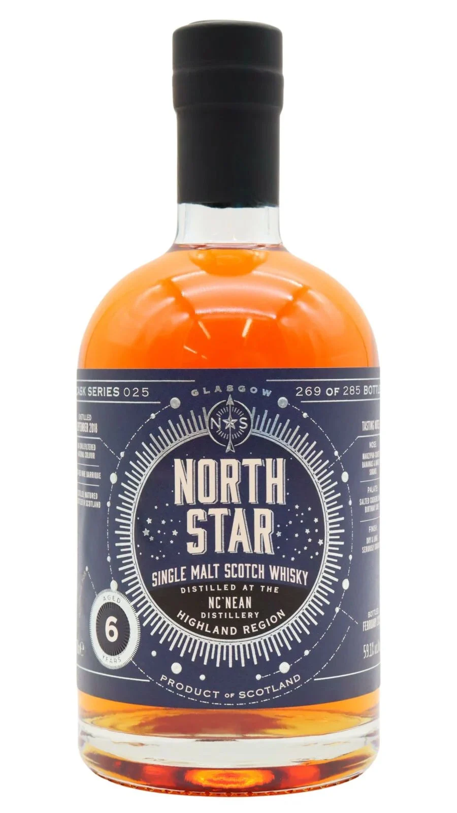 Nc'nean North Star Single Cask Whisky 6 Year Old Single Malt Scotch Whisky | 700ML - Whiskey