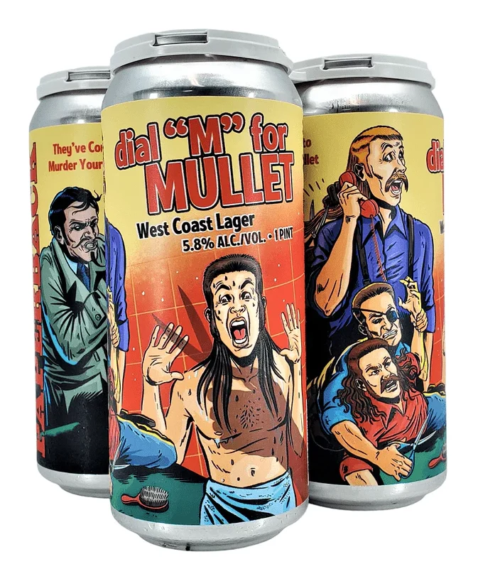 Paperback Brewing Co. Dial M Mullet West Coast Lager Beer | (4)*473ML - Ready To Drink