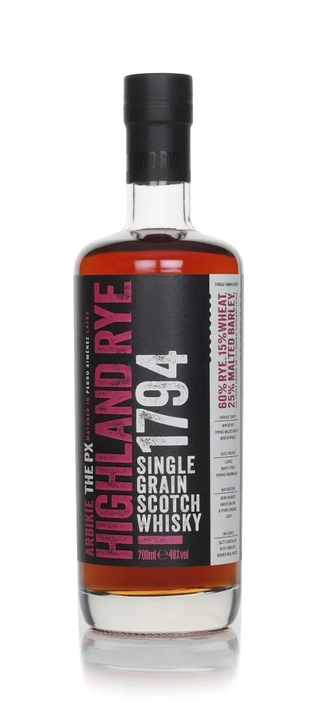 Arbikie Highland Rye The PX Single Grain Scotch Whisky | 700ML - Whiskey