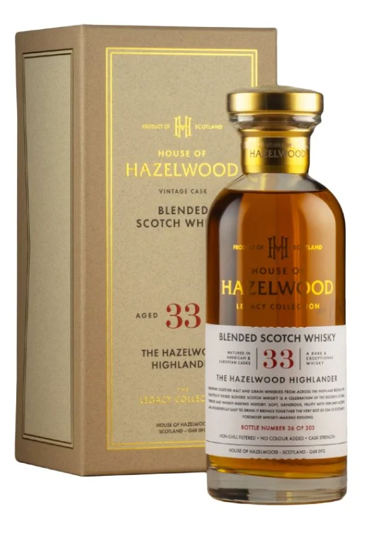 Hazelwood Highlander 33 Year Old House of Hazelwood Legacy Collection Blended Scotch Whisky | 700ML - Whiskey