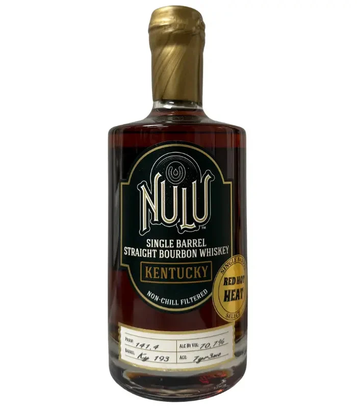 Nulu Single Barrel 'RED HOT HEAT' Hazmat 141.4 Proof Kentucky Straight Bourbon Whiskey