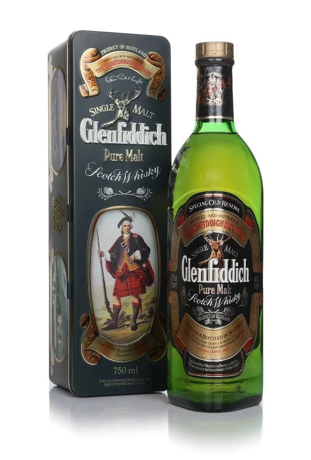 Glenfiddich Pure Malt - Clans of the Highlands (Clan Cameron) - 1980s Single Malt Scotch Whisky