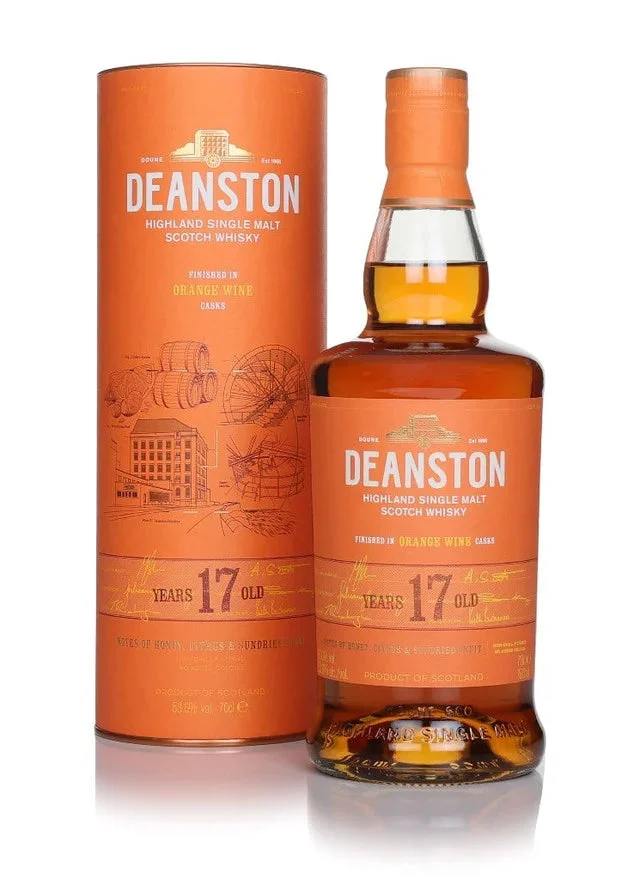 Deanston 17 Year Old Orange Wine Cask Finish Single Malt Scotch Whisky | 700ML - Whiskey