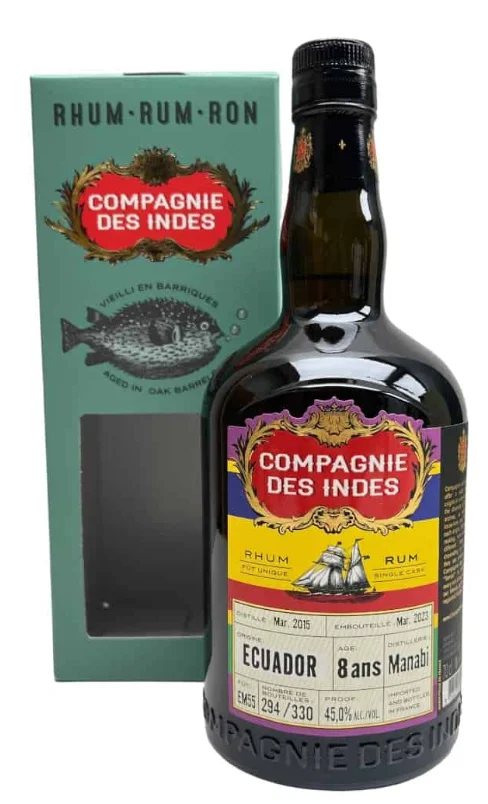 Compagnie Des Indes Ecuador 8 Year Old Manabi | 700ML - Rum