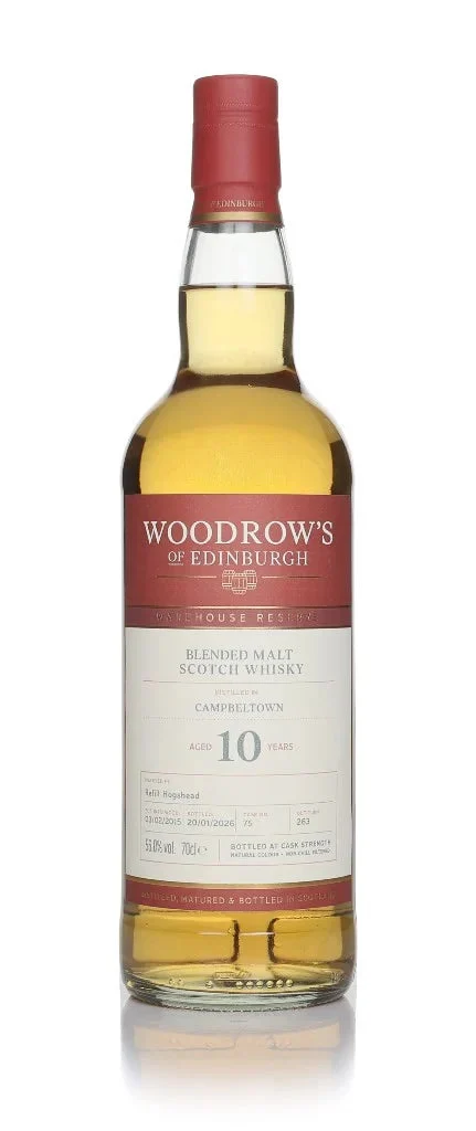 Campbeltown 10 Year Old 2015 Cask #75 - Woodrow's of Edinburgh Blended Malt Scotch Whisky | 700ML