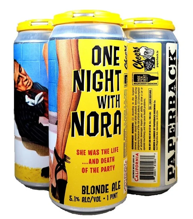 Paperback Brewing Co. One Night with Nora Blonde Ale Beer | (4)*473ML - Ready To Drink